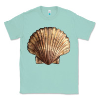 Seafoam Japanese Scallop Shell Classic Tee - LillyAllenDesigns