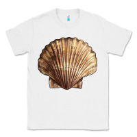 White Japanese Scallop Shell Classic Tee - LillyAllenDesigns