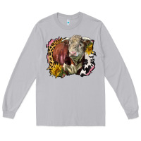 Moon Dust hereford bull western background Long Sleeve Tee - LillyAllenDesigns
