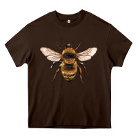 Chocolate Brown bee Heavy Core Tee - Artiststas