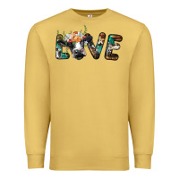 Antique Gold love with holstein cow Premium Sweatshirt - BarkalooDesign