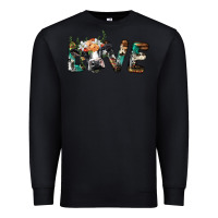 Black love with holstein cow Premium Sweatshirt - BarkalooDesign