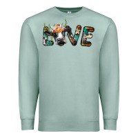 Seafoam love with holstein cow Premium Sweatshirt - BarkalooDesign