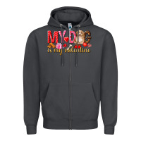 Smoke my dog is my valentine Zipper Hoodie - NancyCooperArtShop