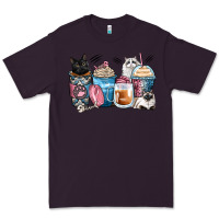 Plum cat coffee cups Premium Tee - Zillion Design Studio
