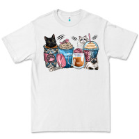 White cat coffee cups Premium Tee - Zillion Design Studio
