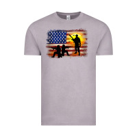Vintage Zinc american flag soldier sunset Vintage Tee - JahusDesignShop