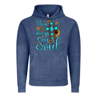 Vintage Denim then sings my soul cross Vintage Hoodie - JahusDesignShop
