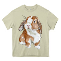 Mossy cute bunny Heavy Core Tee - RanaPortraitStore
