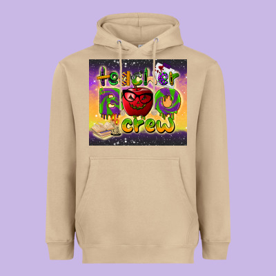 Teacher Boo Crew Tumbler Heavyweight Hoodie Designed By Barkaloodesign