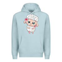Blue Mist cute sheep Premium Hoodie - texasbilliewilder