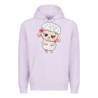 Lilac cute sheep Premium Hoodie - texasbilliewilder