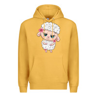 Mustard cute sheep Premium Hoodie - texasbilliewilder