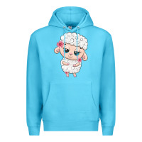 Ocean Blue cute sheep Premium Hoodie - texasbilliewilder