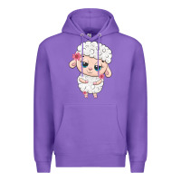 Purple cute sheep Premium Hoodie - texasbilliewilder