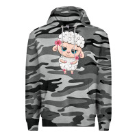 Slate Camo cute sheep Premium Hoodie - texasbilliewilder