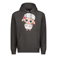 Smoke cute sheep Premium Hoodie - texasbilliewilder