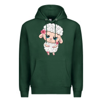 Sports Green cute sheep Premium Hoodie - texasbilliewilder