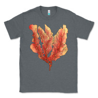 Charcoal Heather pink venus fan sea coral Classic Tee - LillyAllenDesigns