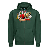 Sports Green teacher school love Zipper Hoodie - NancyCooperArtShop