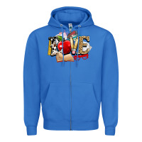 True Royal teacher school love Zipper Hoodie - NancyCooperArtShop