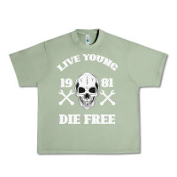 Oil Green Live Young Die Free Urban Heavy Tee - Bettercallsaul