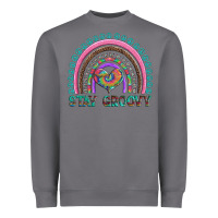 Storm stay groovy with rainbow and heart Heavyweight Sweatshirt - Artiststas