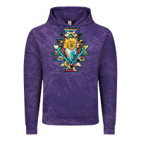 Cloud Purple cowhide leopard bull skull aztec Vintage Hoodie - JahusDesignShop