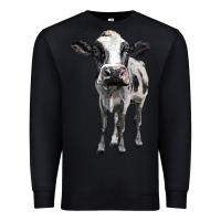 Black holstein cow Premium Sweatshirt - BarkalooDesign