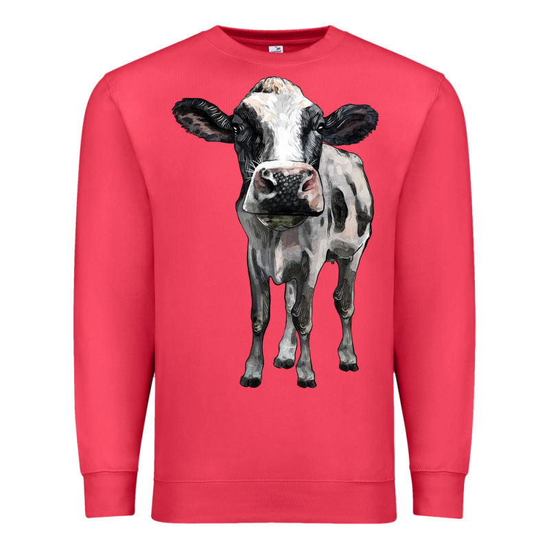 Holstein Cow Premium Sweatshirt by BarkalooDesign | Teevron