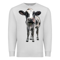 Dove Grey holstein cow Premium Sweatshirt - BarkalooDesign