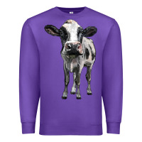 Purple holstein cow Premium Sweatshirt - BarkalooDesign