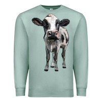 Seafoam holstein cow Premium Sweatshirt - BarkalooDesign