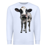White holstein cow Premium Sweatshirt - BarkalooDesign