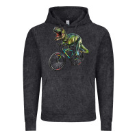 Vintage Black t rex dinosaur riding dinosaur Vintage Hoodie - RanaPortraitStore