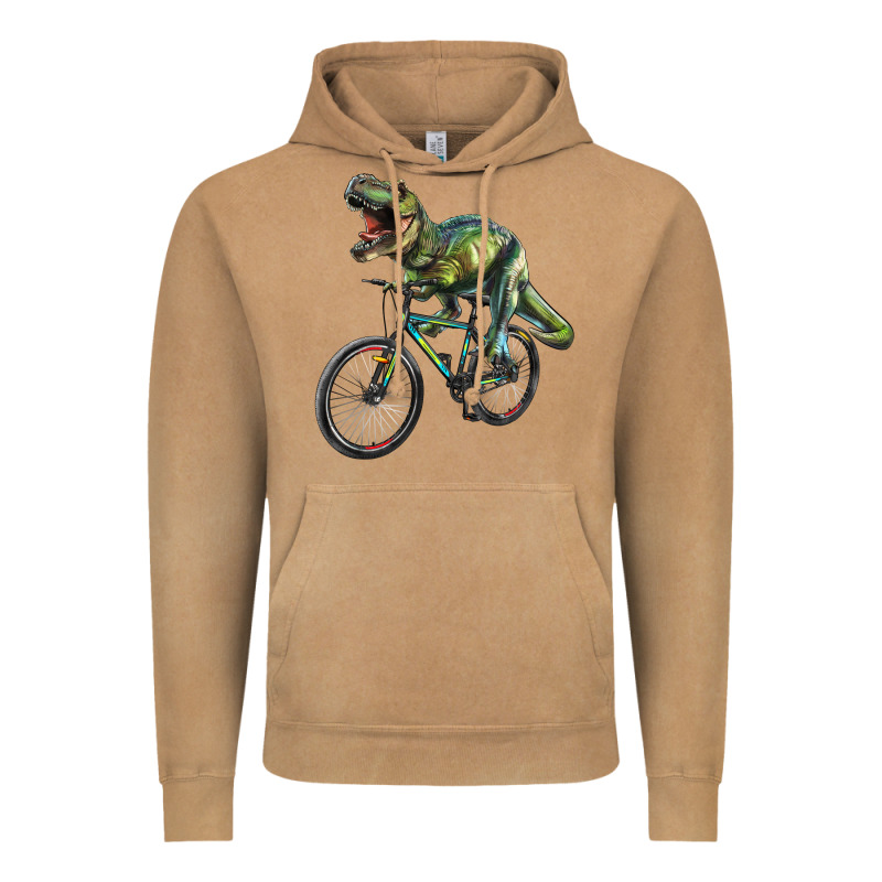 T Rex Dinosaur Riding Dinosaur Vintage Hoodie by RanaPortraitStore | Teevron
