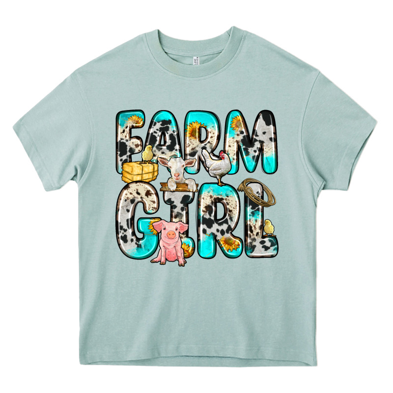 Farm Girl Heavy Core Tee by Zillion Design Studio | Teevron