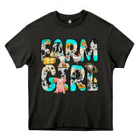 Asphalt farm girl Heavy Core Tee - Zillion Design Studio