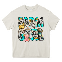 Cream farm girl Heavy Core Tee - Zillion Design Studio