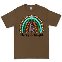 Cacao merry and bright rainbow christmas Premium Tee - RanaPortraitStore