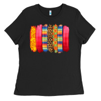 Black mexican leopard brushstroke Ladies Tee - Zillion Design Studio