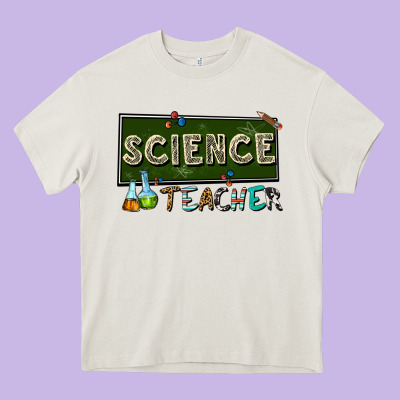 Science Teacher Heavy Core Tee Designed By Texasbilliewilder