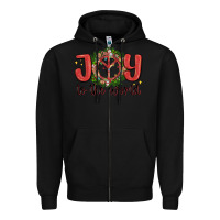 Black joy to the world Zipper Hoodie - MaliasSmallBusiness