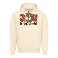 Sandshell joy to the world Zipper Hoodie - MaliasSmallBusiness
