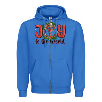 True Royal joy to the world Zipper Hoodie - MaliasSmallBusiness
