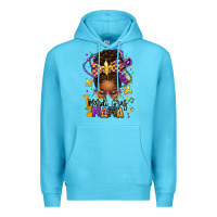 Ocean Blue mardi gras mama afro messy bun Premium Hoodie - texasbilliewilder