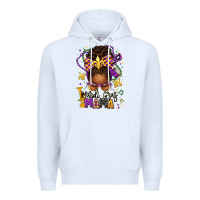 White mardi gras mama afro messy bun Premium Hoodie - texasbilliewilder