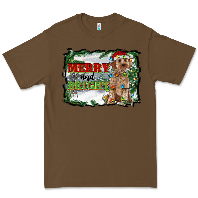 Merry And Bright Cockapoo Premium Tee by RanaPortraitStore | Teevron