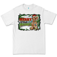 White merry and bright cockapoo Premium Tee - RanaPortraitStore
