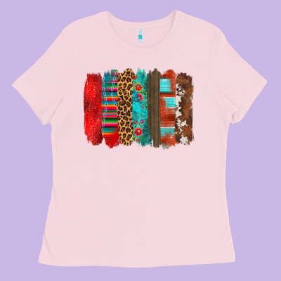 Mexican Brushstroke Ladies Tee Designed By Zillion Design Studio